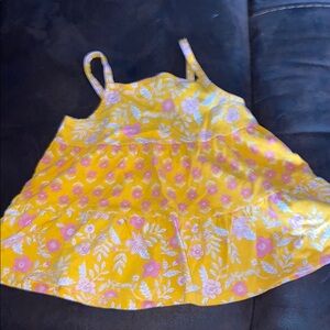 Floral Yellow and Pink Kids Top